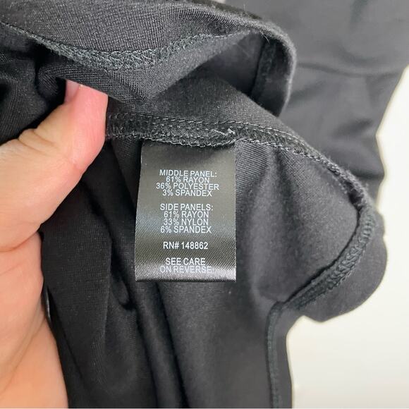 Torrid Black Faux Leather Dress Skater Dress Luxe Ponte Coated Black 2X NWT - Picture 13 of 16